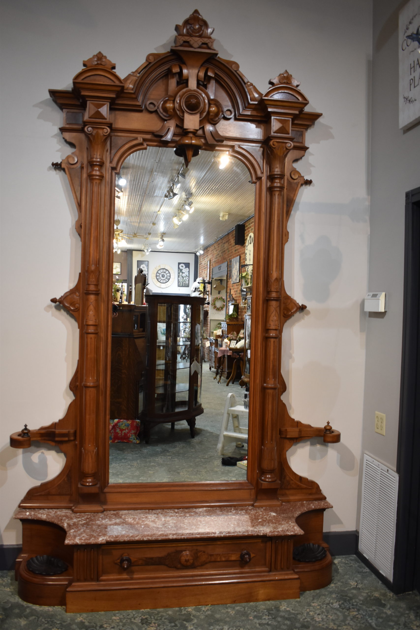 Old fashioned hall tree cheap